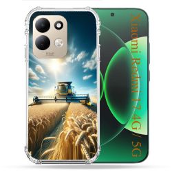 Coque Renforcée Pour Xiaomi Redmi 17 4G / 5G Agriculture Moissonneuse Blé