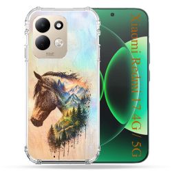 Coque Renforcée Pour Xiaomi Redmi 17 4G / 5G Animal Cheval Montagne