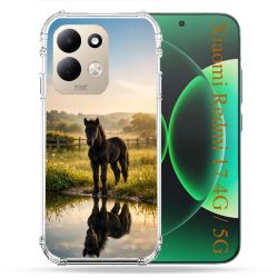 Coque Renforcée Pour Xiaomi Redmi 17 4G / 5G Animal Cheval Reflet