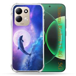Coque Renforcée Pour Xiaomi Redmi 17 4G / 5G Animal Dauphin Vague