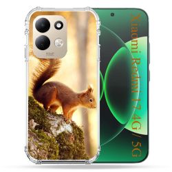 Coque Renforcée Pour Xiaomi Redmi 17 4G / 5G Animal Ecureuil Bois