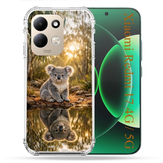 Coque Renforcée Pour Xiaomi Redmi 17 4G / 5G Animal Koala Reflet