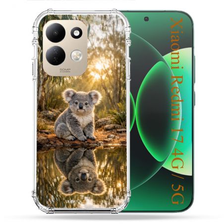 Coque Renforcée Pour Xiaomi Redmi 17 4G / 5G Animal Koala Reflet