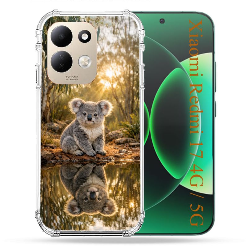 Coque Renforcée Pour Xiaomi Redmi 17 4G / 5G Animal Koala Reflet