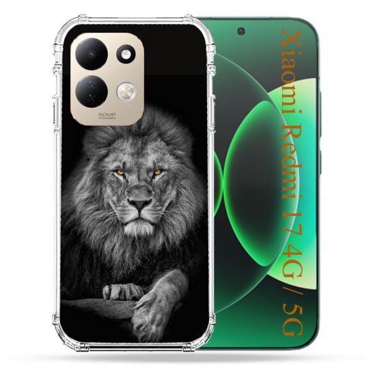 Coque Renforcée Pour Xiaomi Redmi 17 4G / 5G Animal Lion Majestueux