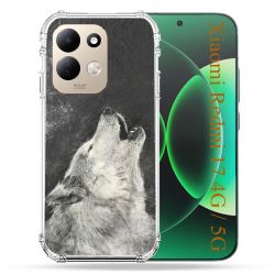 Coque Renforcée Pour Xiaomi Redmi 17 4G / 5G Animal Loup Hurlement