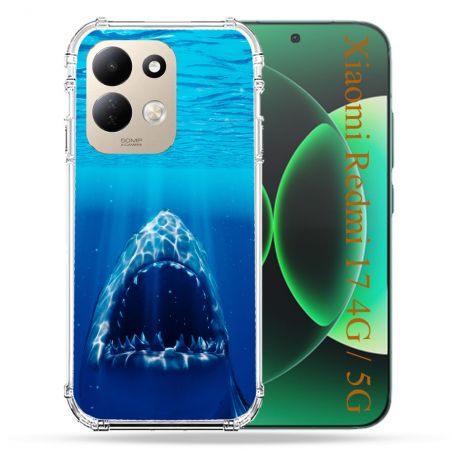 Coque Renforcée Pour Xiaomi Redmi 17 4G / 5G Animal Requin Dent