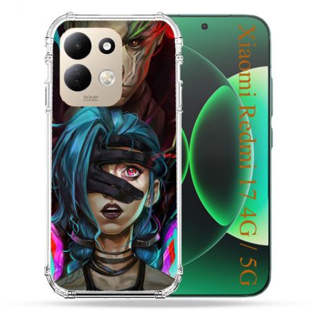 Coque Renforcée Pour Xiaomi Redmi 17 4G / 5G Arcane Jinx Bleu