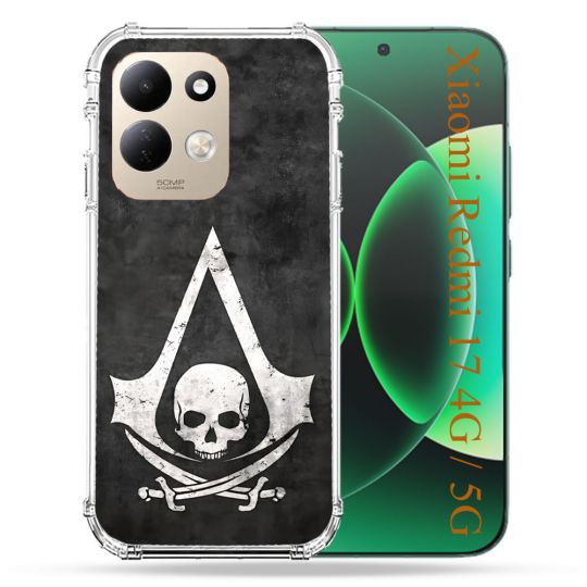 Coque Renforcée Pour Xiaomi Redmi 17 4G / 5G Assassin Creed Tete Mort
