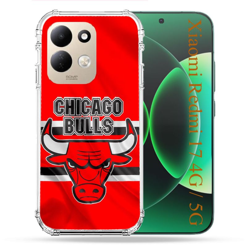 Coque Renforcée Pour Xiaomi Redmi 17 4G / 5G Basket Chicago Bulls