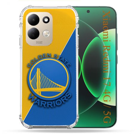 Coque Renforcée Pour Xiaomi Redmi 17 4G / 5G Basket Golden State Warriors