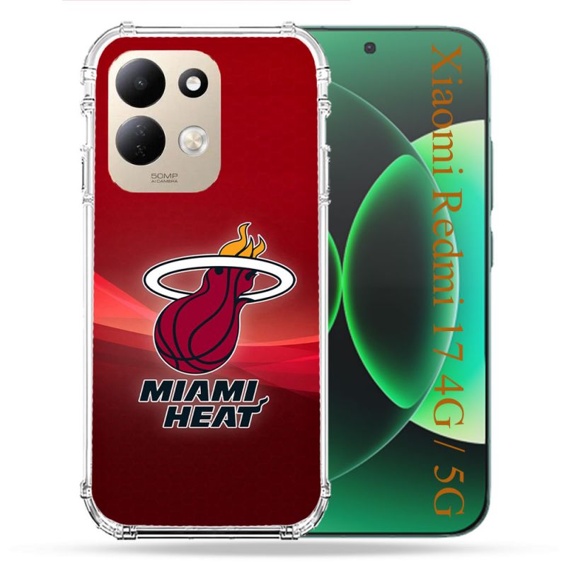 Coque Renforcée Pour Xiaomi Redmi 17 4G / 5G Basket Miami Heat