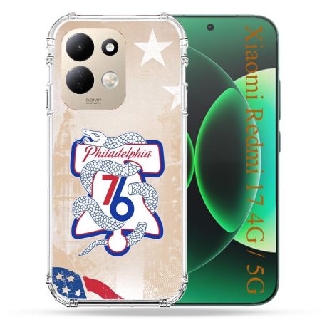 Coque Renforcée Pour Xiaomi Redmi 17 4G / 5G Basket Philadelphia 76ers