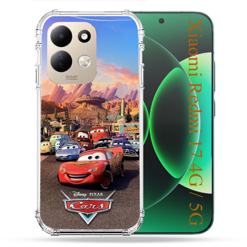 Coque Renforcée Pour Xiaomi Redmi 17 4G / 5G Cars Affiche