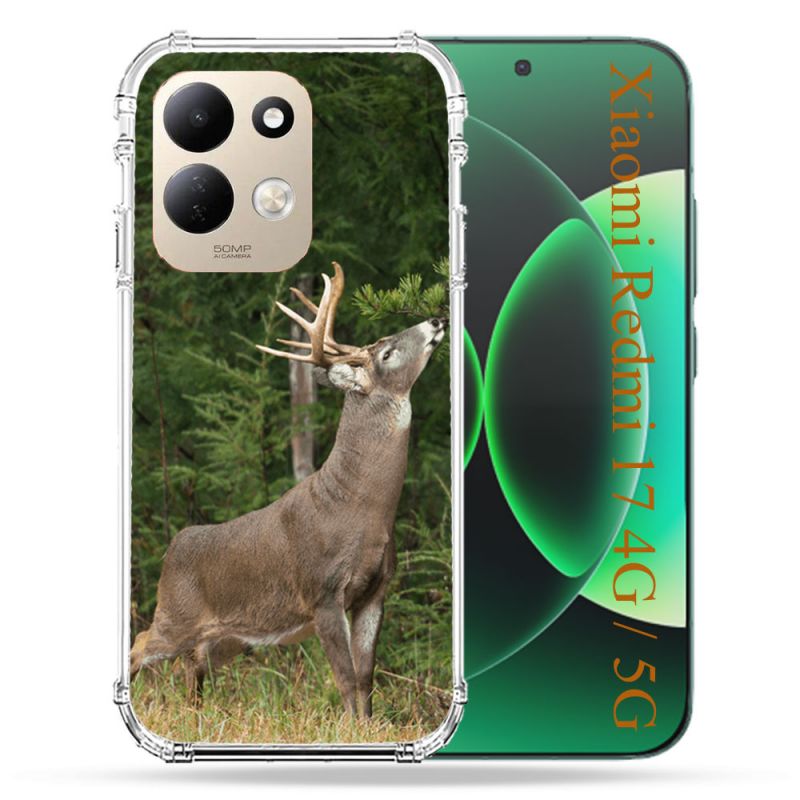Coque Renforcée Pour Xiaomi Redmi 17 4G / 5G Chasse Cerf