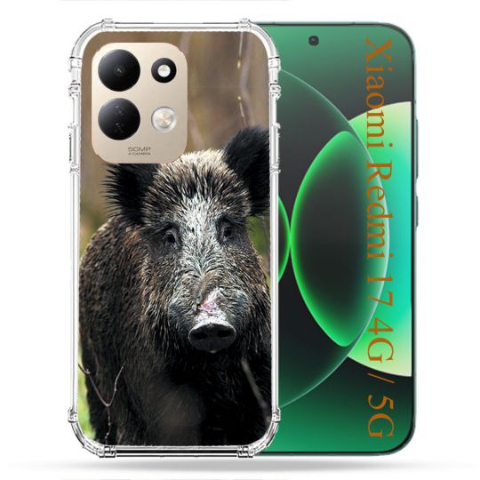 Coque Renforcée Pour Xiaomi Redmi 17 4G / 5G Chasse Sanglier bois