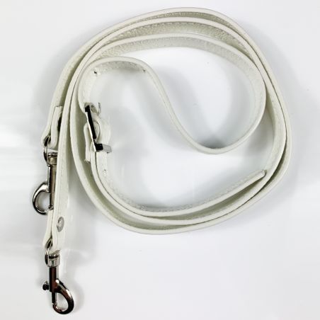 Coque Pour Xiaomi Redmi 17C 5G avec Lanière Cordon Cuir 2 Blanc