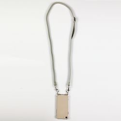 Coque Pour Xiaomi Redmi 17C 5G avec Lanière Cordon Cuir 2 Gris