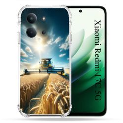 Coque Renforcée Pour Xiaomi Redmi 17C 5G Agriculture Moissonneuse Blé