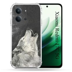 Coque Renforcée Pour Xiaomi Redmi 17C 5G Animal Loup Hurlement