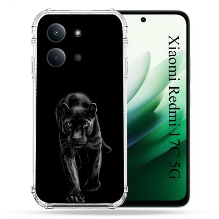Coque Renforcée Pour Xiaomi Redmi 17C 5G Animal Panthère Noire