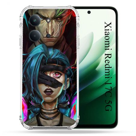 Coque Renforcée Pour Xiaomi Redmi 17C 5G Arcane Jinx Bleu