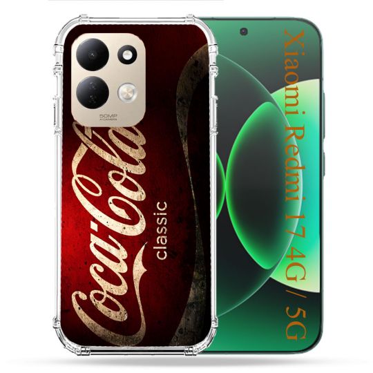Coque Renforcée Pour Xiaomi Redmi 17 4G / 5G Coca Cola Classique