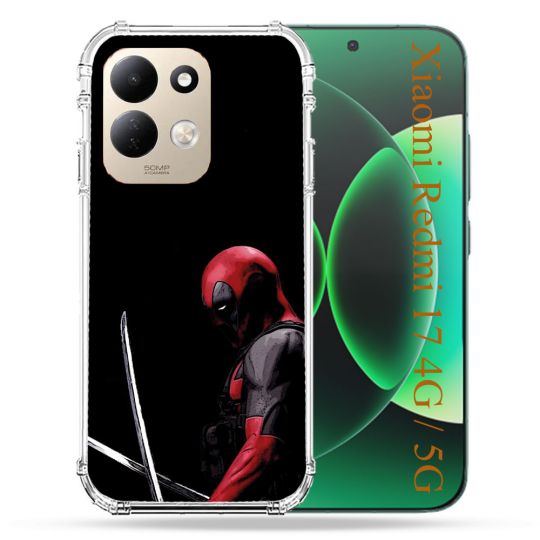 Coque Renforcée Pour Xiaomi Redmi 17 4G / 5G Deadpool Epee