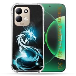 Coque Renforcée Pour Xiaomi Redmi 17 4G / 5G Fantastique Dragon Bleu