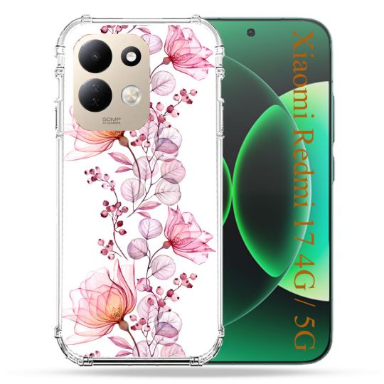 Coque Renforcée Pour Xiaomi Redmi 17 4G / 5G Fleur Eclosion