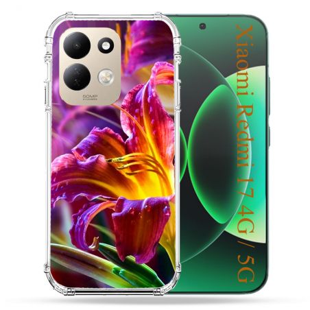 Coque Renforcée Pour Xiaomi Redmi 17 4G / 5G Fleur Lys Color