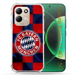 Coque Renforcée Pour Xiaomi Redmi 17 4G / 5G Foot Bayern Munich Carreaux