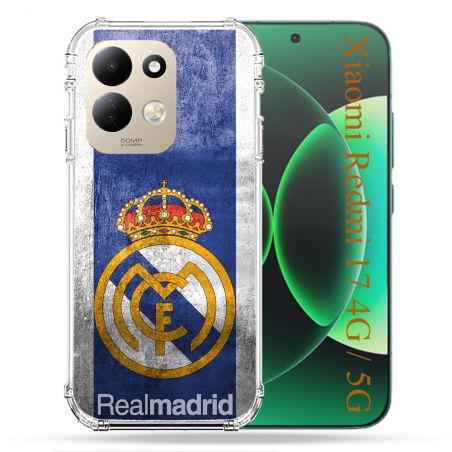 Coque Renforcée Pour Xiaomi Redmi 17 4G / 5G Foot Real Madrid