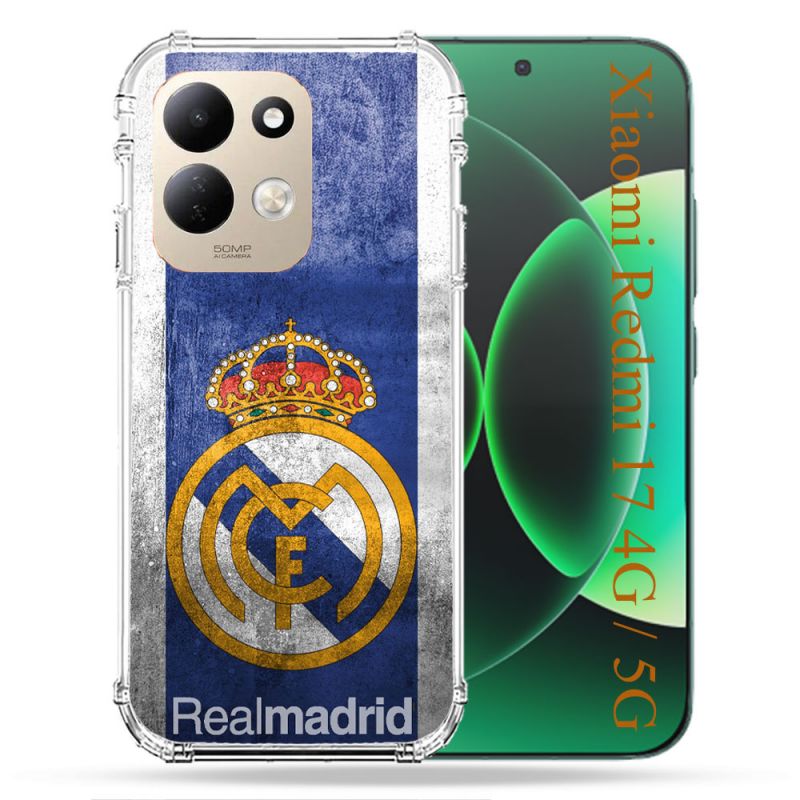 Coque Renforcée Pour Xiaomi Redmi 17 4G / 5G Foot Real Madrid
