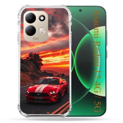Coque Renforcée Pour Xiaomi Redmi 17 4G / 5G Ford Mustang GT500 Rouge