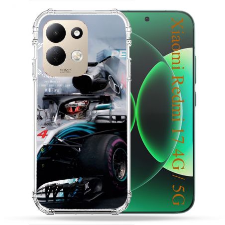 Coque Renforcée Pour Xiaomi Redmi 17 4G / 5G Formule 1 F1 Mercedes Petronas