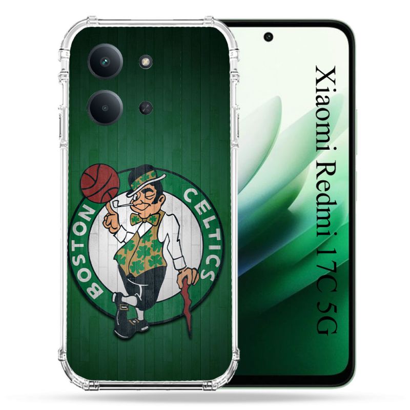 Coque Renforcée Pour Xiaomi Redmi 17C 5G Basket Boston Celtics