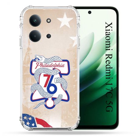 Coque Renforcée Pour Xiaomi Redmi 17C 5G Basket Philadelphia 76ers