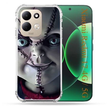 Coque Renforcée Pour Xiaomi Redmi 17 4G / 5G Horreur Chucky Cicatrice