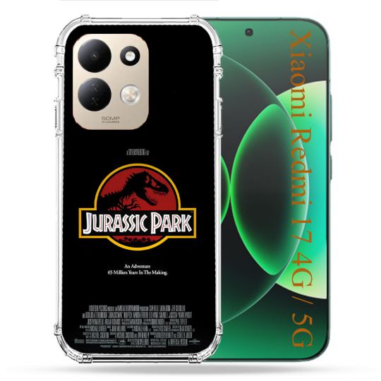 Coque Renforcée Pour Xiaomi Redmi 17 4G / 5G Jurassic Park Affiche