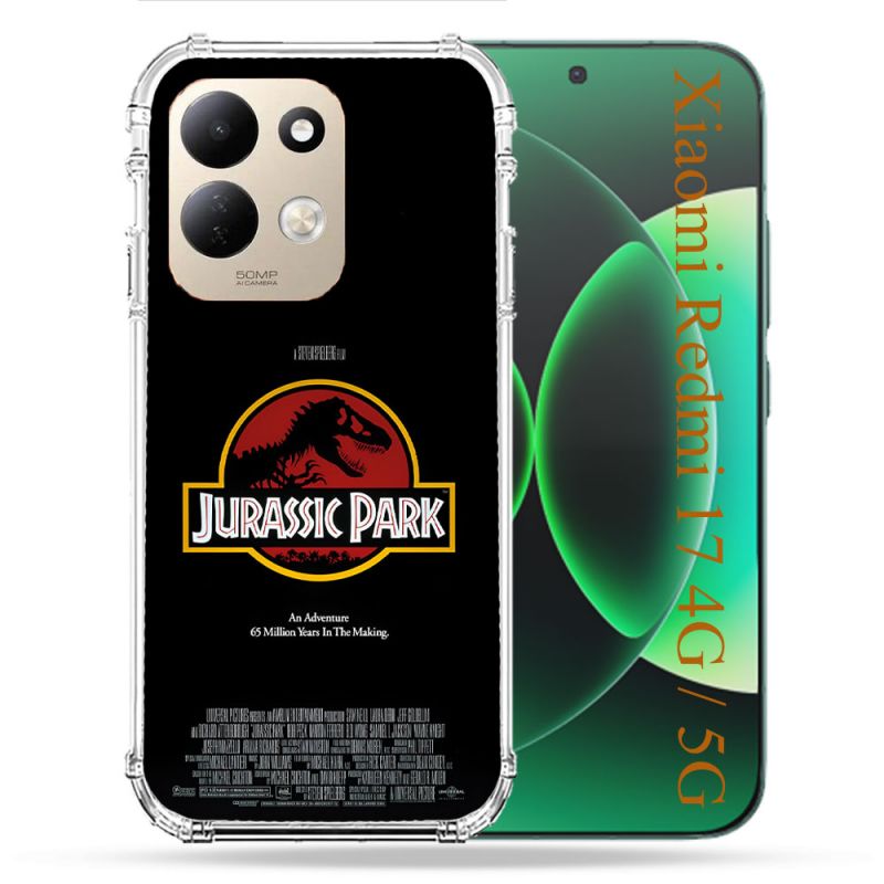 Coque Renforcée Pour Xiaomi Redmi 17 4G / 5G Jurassic Park Affiche