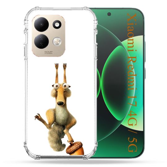 Coque Renforcée Pour Xiaomi Redmi 17 4G / 5G L'âge de Glace Scratch Suspendu