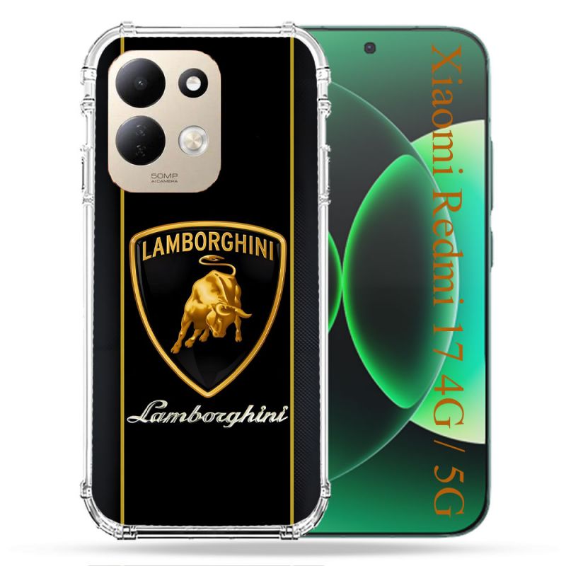 Coque Renforcée Pour Xiaomi Redmi 17 4G / 5G Lamborghini Carbone