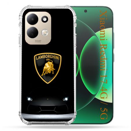 Coque Renforcée Pour Xiaomi Redmi 17 4G / 5G Lamborghini Noir