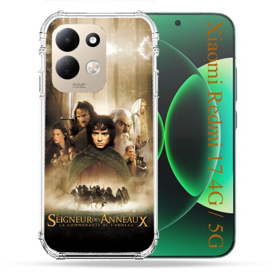 Coque Renforcée Pour Xiaomi Redmi 17 4G / 5G Le seigneur Des Anneaux Affiche