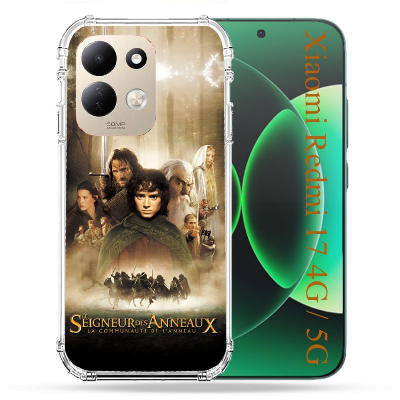 Coque Renforcée Pour Xiaomi Redmi 17 4G / 5G Le seigneur Des Anneaux Affiche