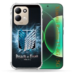 Coque Renforcée Pour Xiaomi Redmi 17 4G / 5G Manga Attaque Titans Noir