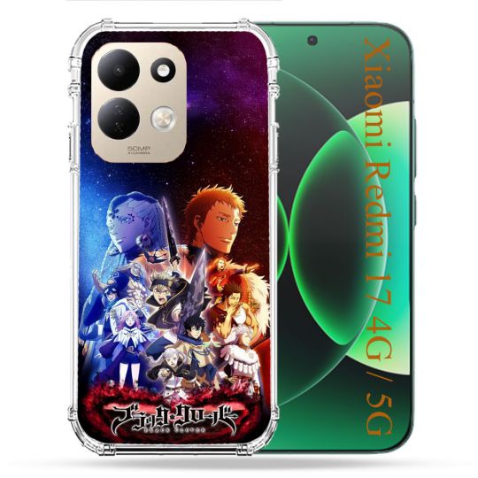 Coque Renforcée Pour Xiaomi Redmi 17 4G / 5G Manga Black Clover Affiche