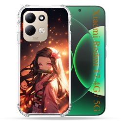 Coque Renforcée Pour Xiaomi Redmi 17 4G / 5G Manga Demon Slayer Nezuko Rose