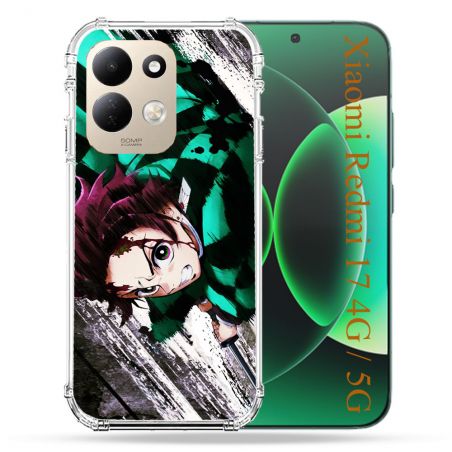 Coque Renforcée Pour Xiaomi Redmi 17 4G / 5G Manga Demon Slayer Tanjiro